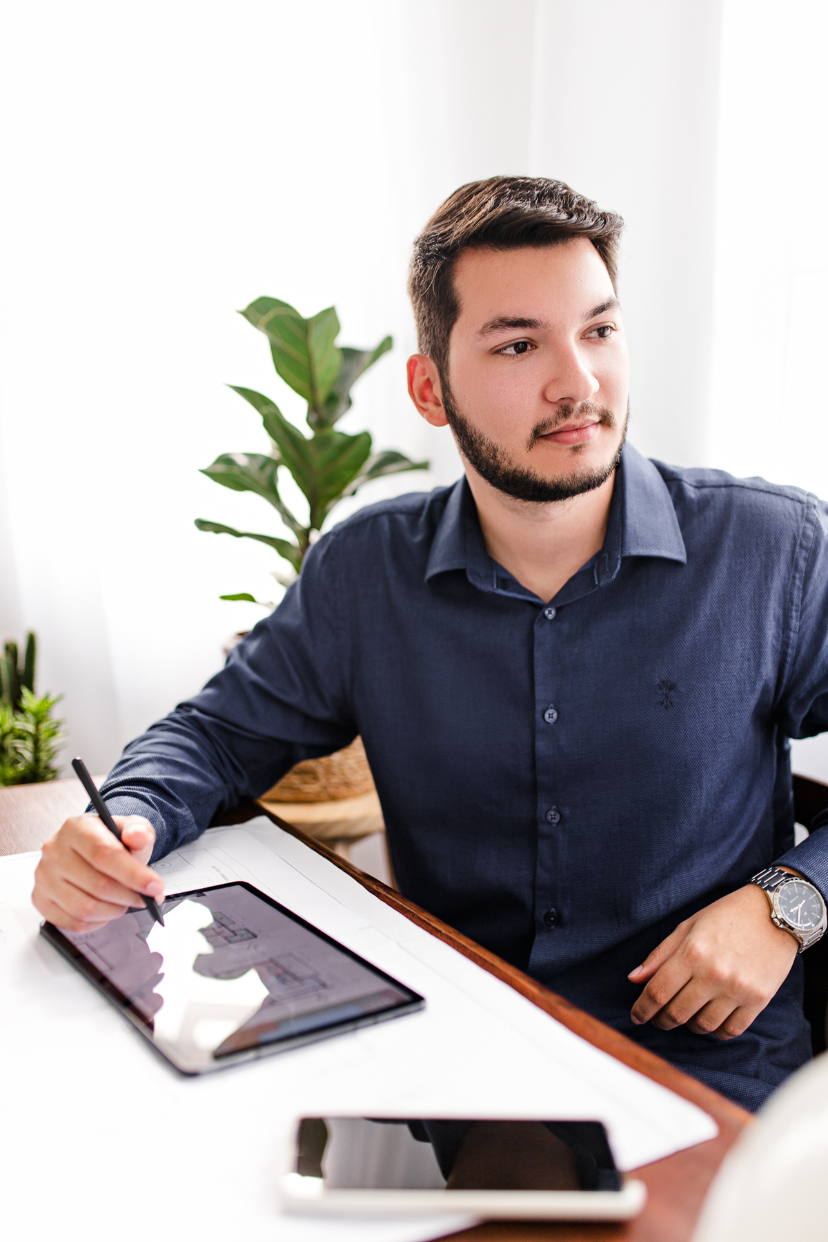 Professional working